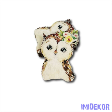  Bagoly figura 7x5cm dekorációs kellék