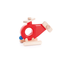 Bajo fa játék helikopter piros fajáték