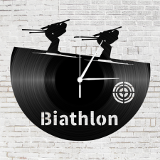 Bakelit óra - Biatlon (WDWR-bko-00236) falióra