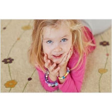 Bakero Bakero Dětský koberec Kids Flowers beige round (150x150 cm) lakástextília