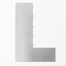 Baking &amp; Pet Kft Fém tortasimító, spatula L-alakú, fogazott éllel sütés és főzés