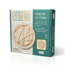 Baking &amp; Pet Kft Montessori mintafűző fejlesztő játék - fonalas geometriai minták társasjáték