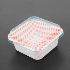 Baking &amp; Pet Kft Négyzetes tortadoboz tetővel – Piros, 6 db sütés és főzés