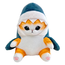 Baking &amp; Pet Kft Plüss Macska Cápajelmezben-50 cm plüssfigura