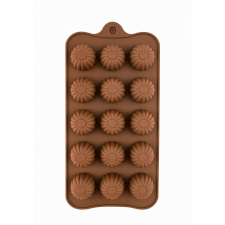 Baking &amp; Pet Kft Szilikon Bonbon Forma – Virág Mintás, 15 Részes sütés és főzés
