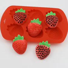 Baking &amp; Pet Kft Szilikon Sütőforma – Eper 6 részes sütés és főzés