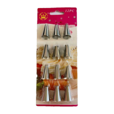 Baking &amp; Pet Kft Torta díszítőcső szett 3 cm, 12 db-os sütés és főzés