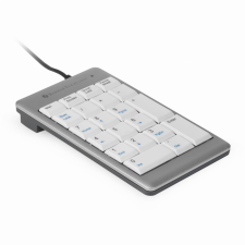 BakkerElkhuizen UltraBoard 955 Numeric numerikus billentyűzet PC USB Ezüst, Fehér (BNEU955NUM) billentyűzet
