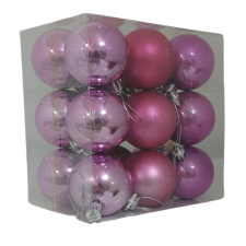 BALA - HOLDING Bt. Karácsonyfa gömb pink 5cm karácsonyfadísz