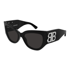 Balenciaga BB0322S 007 SHINY SOLID BLACK GREY napszemüveg