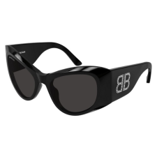 Balenciaga BB0393S 005 SHINY SOLID BLACK GREY napszemüveg napszemüveg