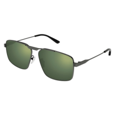 Balenciaga BB0418SK 003 SHINY DARK RUTHENIUM GREEN MIRROR napszemüveg