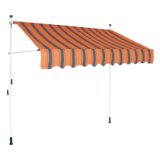 BALKON NAPELLENZŐ 2X1,2M ROLLERES NARANCS/SZÜRKE CSÍKOS kerti bútor