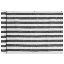 balkon napellenző HDPE 75x600 cm Antracit és fehér kerti bútor