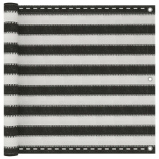  Balkon napellenző HDPE 90x400 cm Antracit és fehér kerti bútor