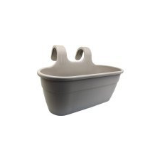Balkonláda alátéttel akasztóval 7,5L 39x26x25cm Barna kerti tárolás