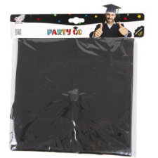  Ballagási kalap, fekete 24 cm party kellék