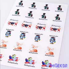  Ballagási matrica A4 - D5cm vízhatlan dekorációs kellék