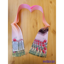  Ballagási szalag 6 cm - Púder virág dekorációs kellék