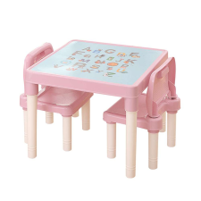  Balto gyerekasztal székekkel #rózsaszín-korall gyermekbútor