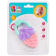 BamBam Málna baba rágóka + csörgő rágóka