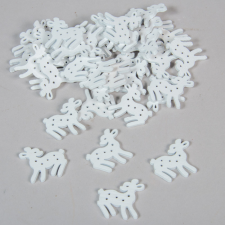  Bambi fehér 3cm 40db-os dekorációs kellék