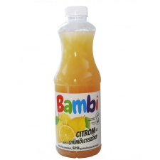Bambi light citrom ízű gyümölcsszörp - 1000ml szörp