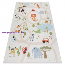  BAMBINO 1165 mosható szőnyeg Állatkert gyerekeknek csúszásgátló - bézs 160x220 cm lakástextília