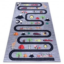 BAMBINO 2092 mosható szőnyeg Utcák, autók gyerekeknek csúszásgátló - antracit 120x170 cm lakástextília