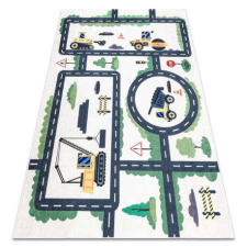 BAMBINO 2223 mosható szőnyeg Utcák, autók gyerekeknek csúszásgátló - krém 160x220 cm lakástextília
