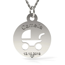  Bambino ezüst medál lánc nyaklánc