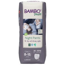 Bambo Nature Night Pants Girl 8-15 years, 10 db, 35-50 kg pelenka