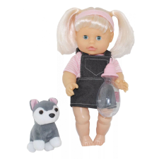 Bambolina Nena játékbaba plüss kutyával 36 cm baba