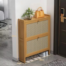 Bambusz cipősszekrény 68x17x87cm BC FUR1676-2 bútor