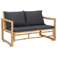  Bambusz kerti pad párnákkal 115 cm kerti bútor