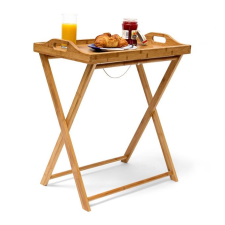Bambusz tálcaasztal, 63,5 cm bútor