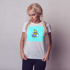  Banán Mentőövben Póló - Nyári Unisex ajándéktárgy