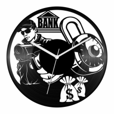  Bankrabló bakelit óra falióra