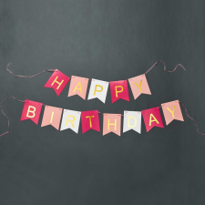 BANNER DAY Happy Birthday girland party kellék