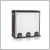 Banquet Brilanz Rozsdamentes acél szemetes SAVERY 60 l (3 x 20 l) 48860953