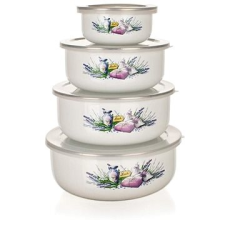 Banquet LAVENDER zománcozott edénykészlet, 8 db konyhai eszköz