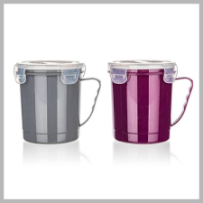  BANQUET Műanyag hermetikus bögre FAST CLICK 0,70L 5512076BC-Z bögrék, csészék