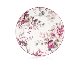 Banquet ROSE desszertes tányér, 19,3 cm, 6 db tányér és evőeszköz