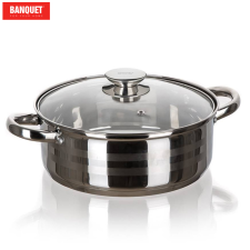 BANQUET Rozsdamentes acél serpenyő LIVING 6.6 l 48721973-A edény