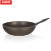  BANQUET WOK serpenyő tapadásmentes bevonattal PREMIUM sötétbarna 28 x 7,8 cm 40055158