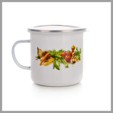  BANQUET Zománcos bögre ZÖLDSÉG mintával, 0,7 l 13RMVEG02 bögrék, csészék