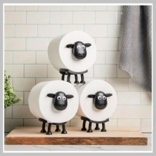  Bárány WC-papír tartó – 3D nyomtatott, önálló fürdőszobai dekoráció JQ977257 fürdőszoba kiegészítő