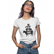  Barátok nem étel - Női Póló női póló