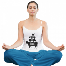  Barátok nem étel - Női Spagetti Top atléta, trikó