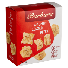 Barbara Barbara gluténmentes dióval szórt, kajszibarackízzel töltött linzer omlós teasütemény 150 g reform élelmiszer